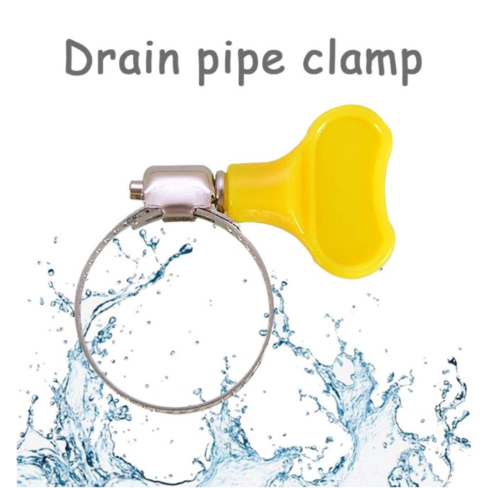 100Pièces Tuyau Clips réglable Collier de Serrage Tuyau 8-29mm Gamme en acier inoxydable pour famille Tuyau d'eau, carburant tube pour famille Tuyau d'eau, réservoir de gaz, tube d'automobiles