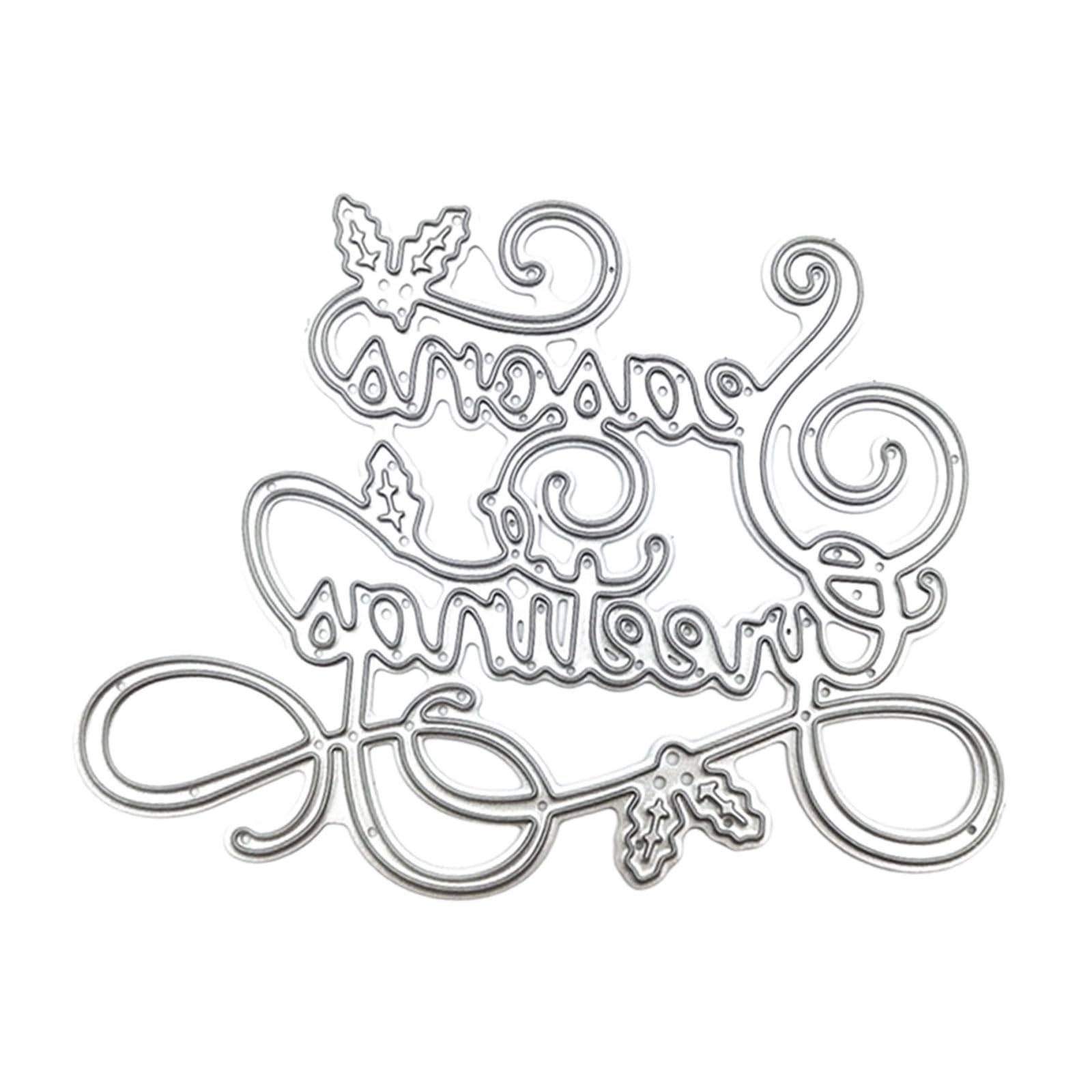 Tsophreniq Christmas Series Die Cut Stencils Template Molds Christmas Sleigh Metal Cutting Dies for Album Scrapbooking Decorations Series Metal Cutting Dies Sleigh Die Cut