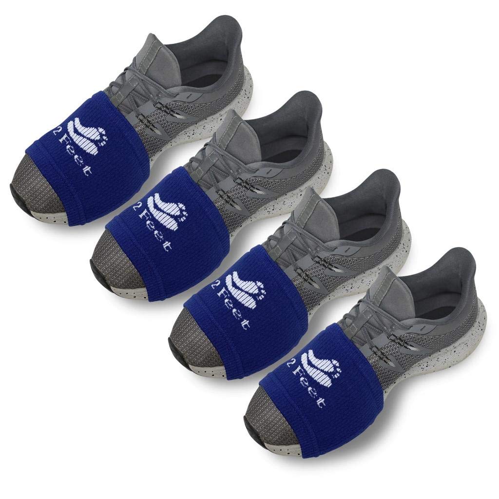 2 FEET Socks for Dancing on Smooth Floors, Dance Socks Over Sneakers, Smooth Pivots and Turns on Wood Floors, 4 Pairs Pack