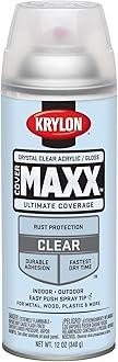 KrylonK09116000 COVERMAXX Spray Paint, Gloss Crystal Clear Acrylic, 11 Ounce