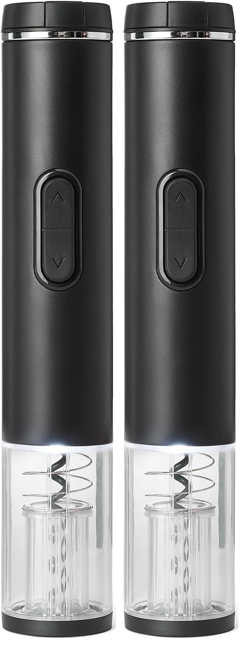 Ouvre-bouteille électrique pour vos repas et soirées Lot de 2 tire-bouchons sans fil noirs