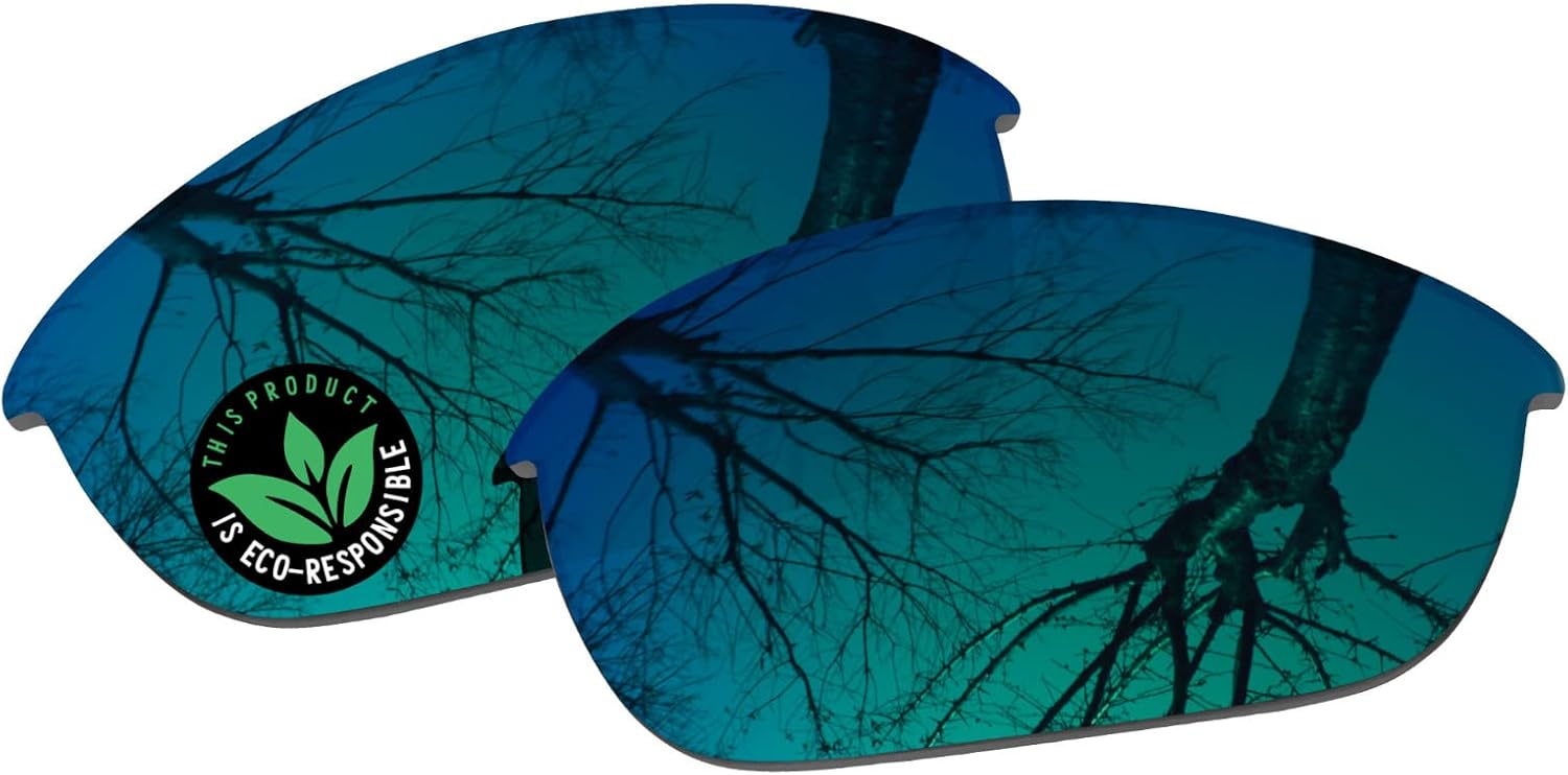 Raydi Replacement Lenses & Rubber Kits for Oakley Half Jacket 2.0 OO9144 | Half Jacket 2.0 XL Rectangular Sunglasses