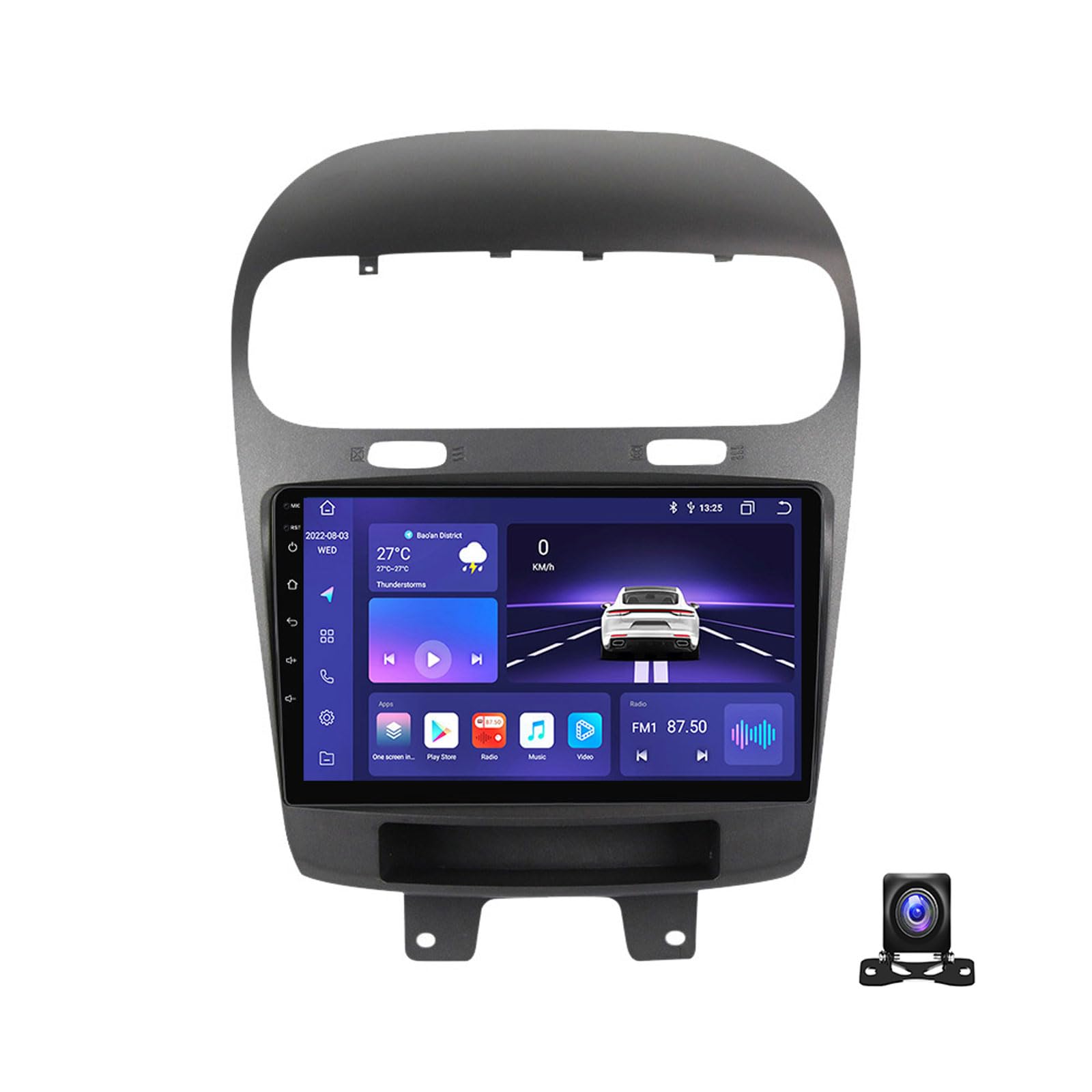 Android 13 Car Stereo 9 Inch Touchscreen with Carplay/Auto Radio Receiver for Dodge Journey 2011~2020 Bluetooth MP5 Player with AHD Backup Camera/FM/SWC/RDS/DSP,8 core m700s 8g+128g