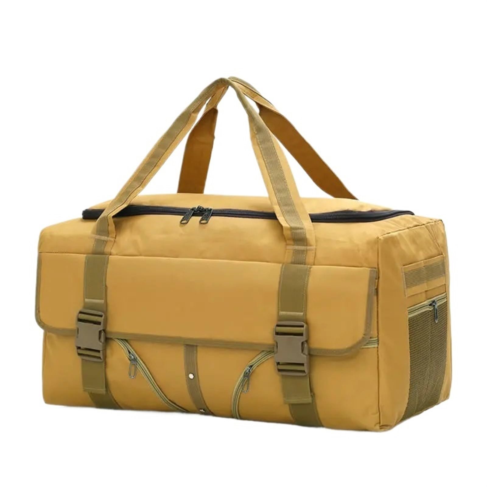 Bolsa de Viaje Equipaje de Mano Bolsos de Viaje for Hombres Bolsos de Lona for Hombres Bolso de Viaje de Gran Capacidad Bolso Impermeable for Vacaciones de Fin de Semana(Khaki)