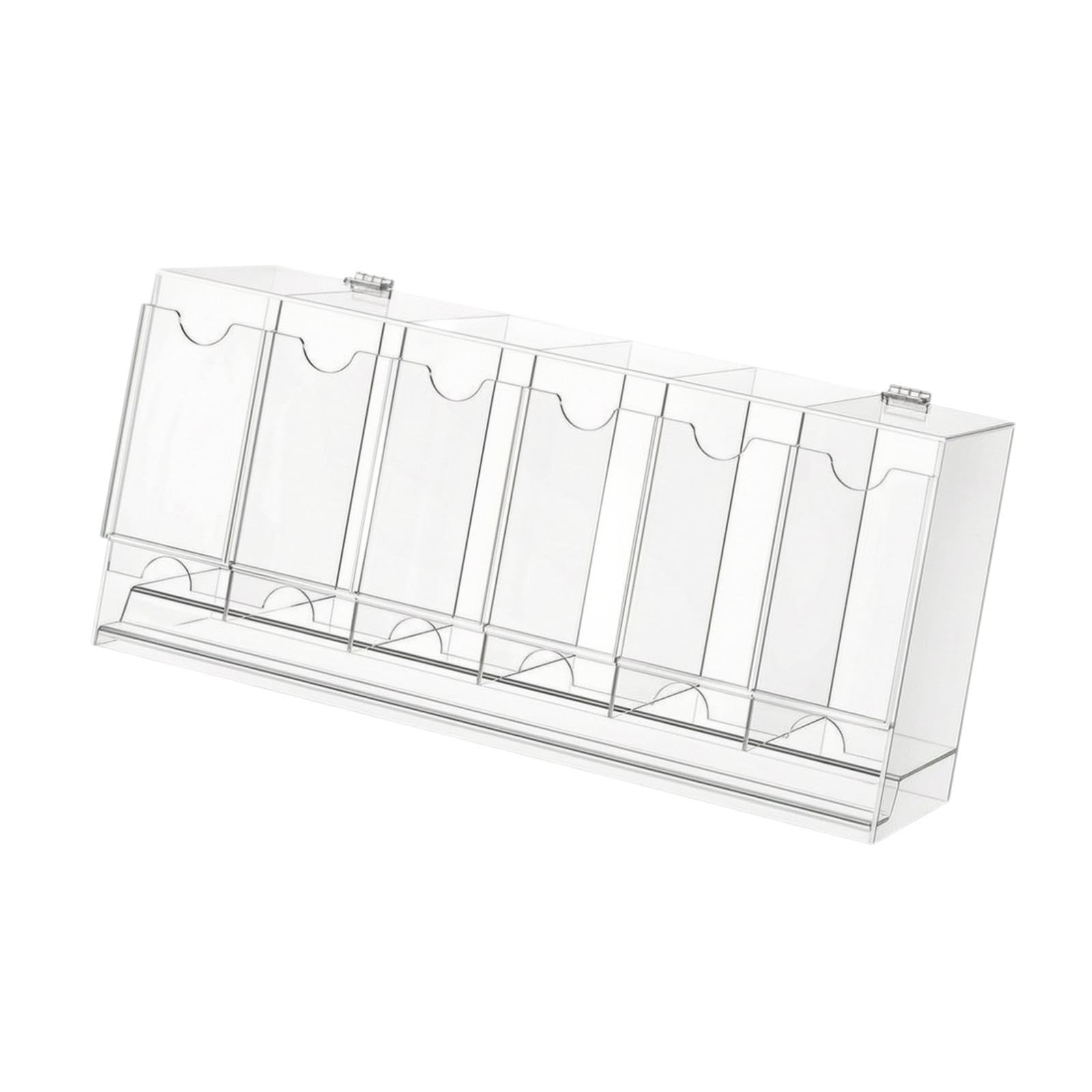Oshhni Distributeur de Cartes à 6 emplacements pour boosters - Organisateur Pratique et - Protection optimale pour Table - Présentoir en Acrylique, Clair