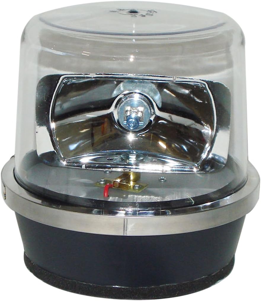 North American Signal 112HRMX-C Halogen Rotating Beacon, Magnetic Mount, Clear