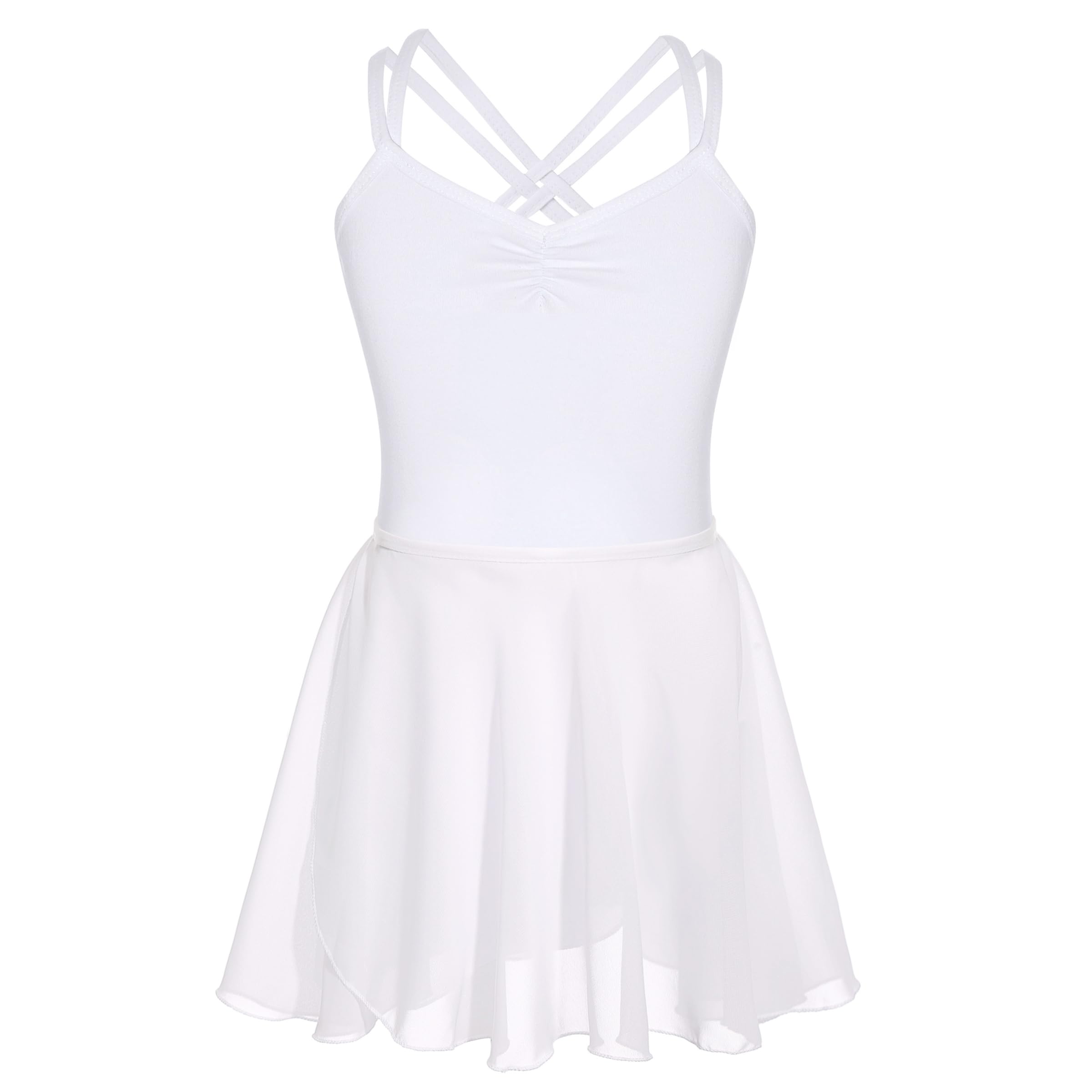 FONLAM Vestido Maillot de Ballet para Niña Conjunto de Dos Piezas Leotardo + Falda Danza Baile Maillot Gimnasia Niña Infantil