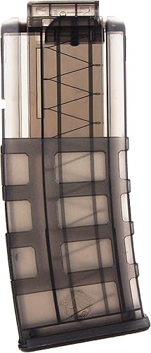 WORKER 12 dardos cortos estilo Magpul Stefan Magazine Clip de recarga rápida para juguete modificado Nerf (negro transparente)