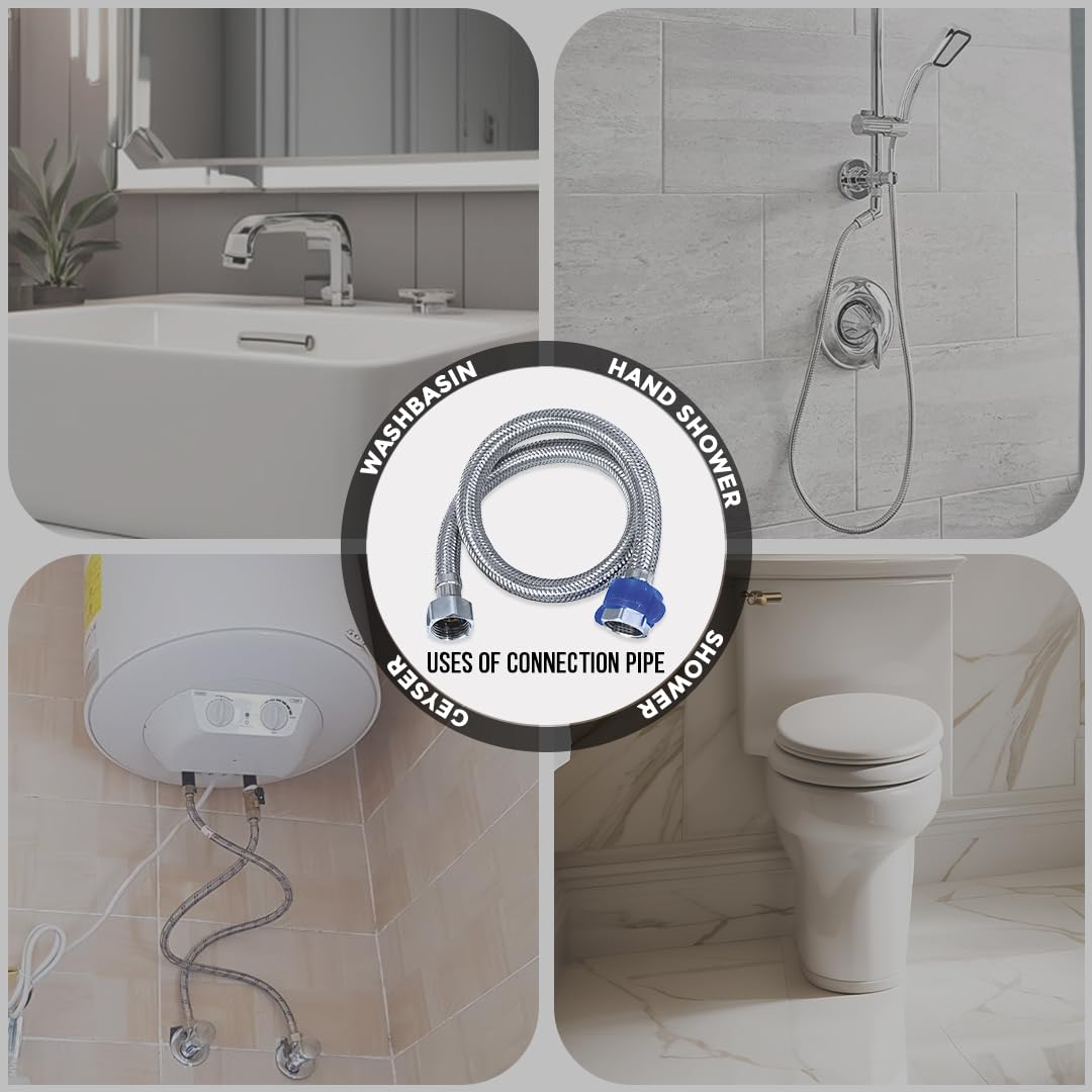 RN S.S. 304 Connection Pipe (With Spanner)