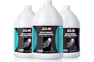 Deep Pour Epoxy Resin: 3 Gallon Kit for Crystal-Clear Casting