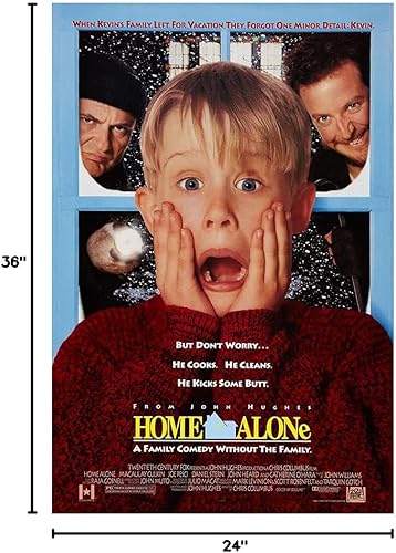 Miniatura 4 de PosterOffice Póster de película Home Alone (1990) de 24 x 36 pulgadas (24.0 x 36.0 in), una impresión auténtica con numeración secuencial