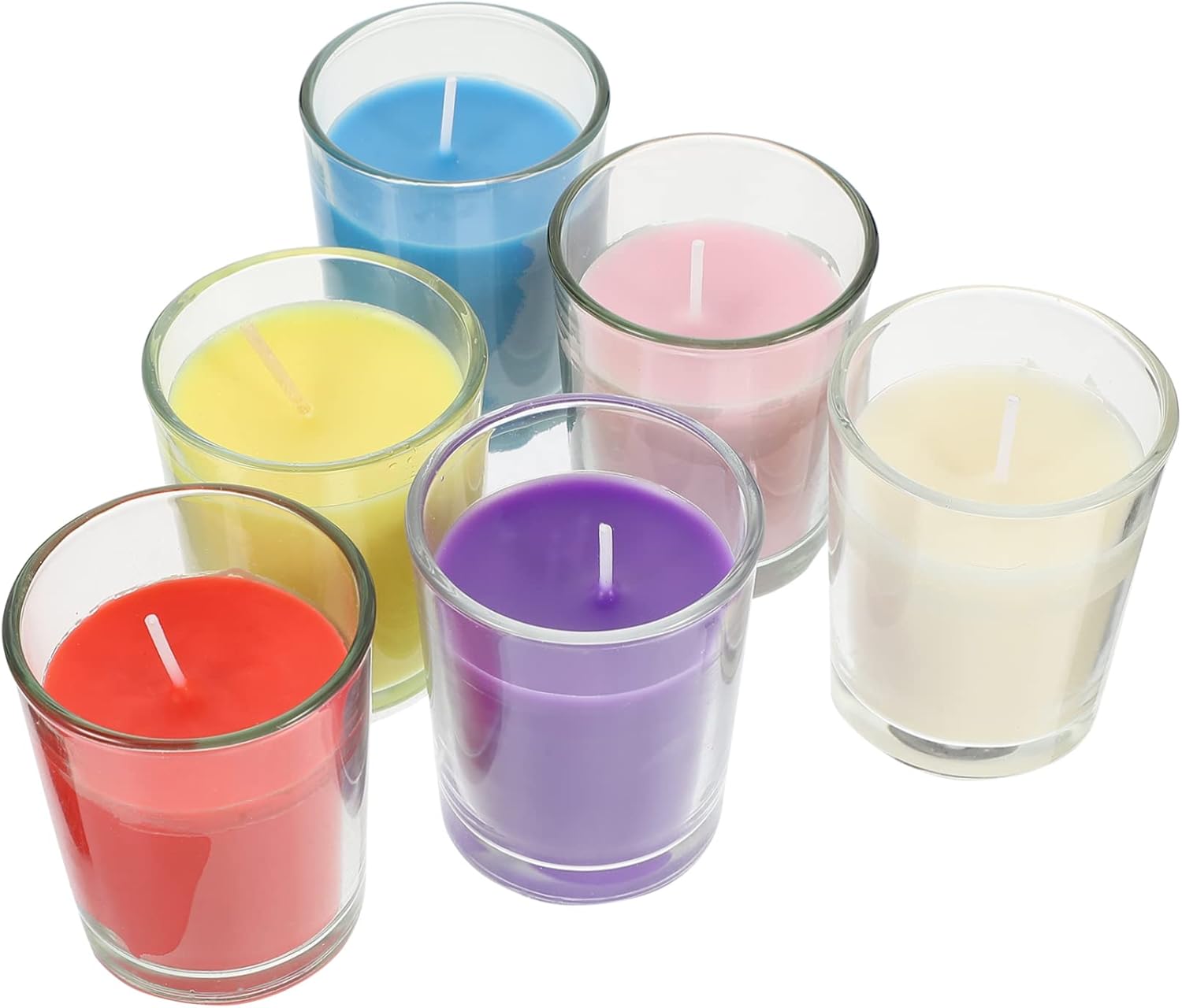 6pcs Wax Scented Candles for Home Decoration Relaxing Atmosphere Floral Fruity Scents for Yoga Meditation and Festive Occasions