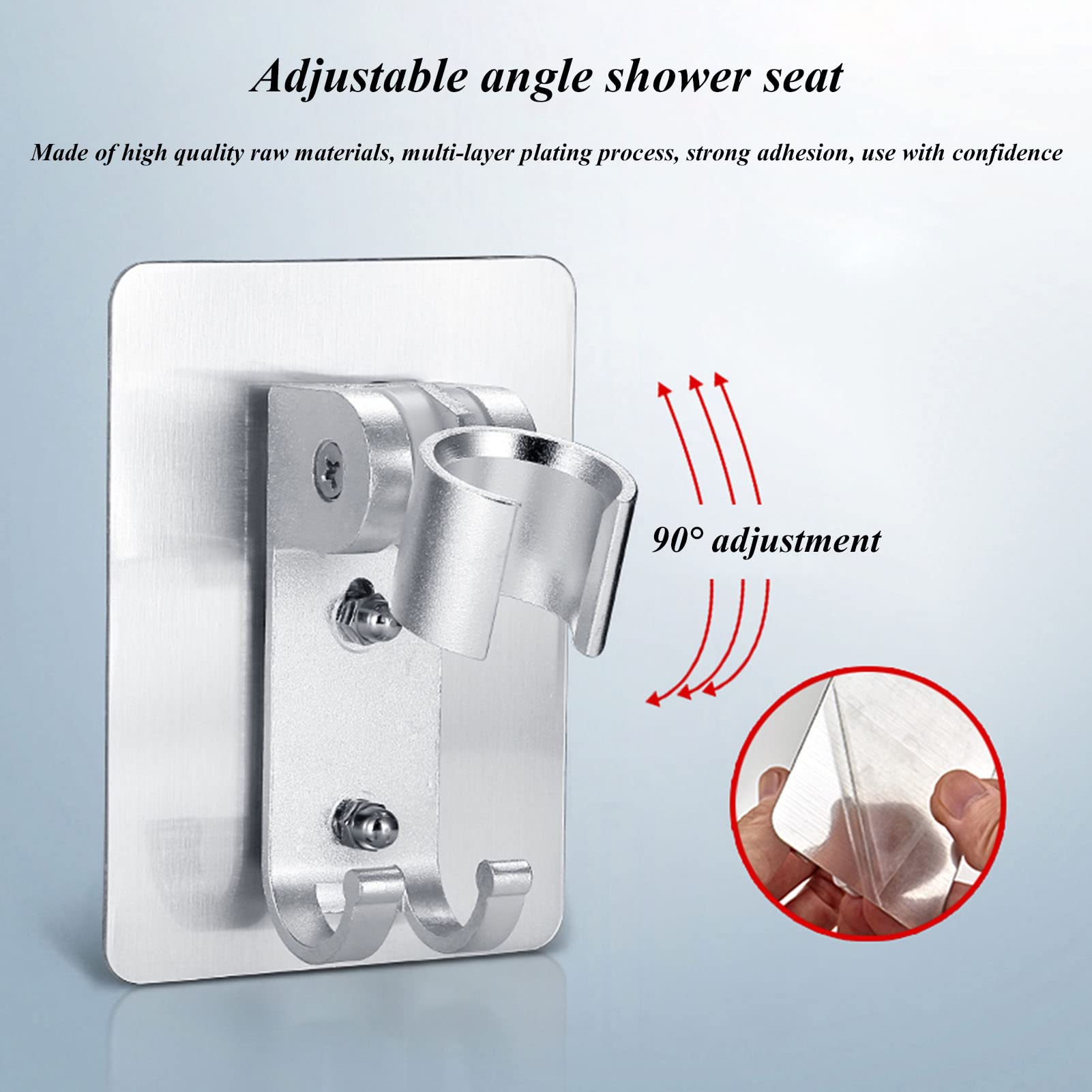 Alcachofa de Ducha y Soporte Ajustable, Ducha de Mano de Alta presión con Filtro, Duchas de Mano universales