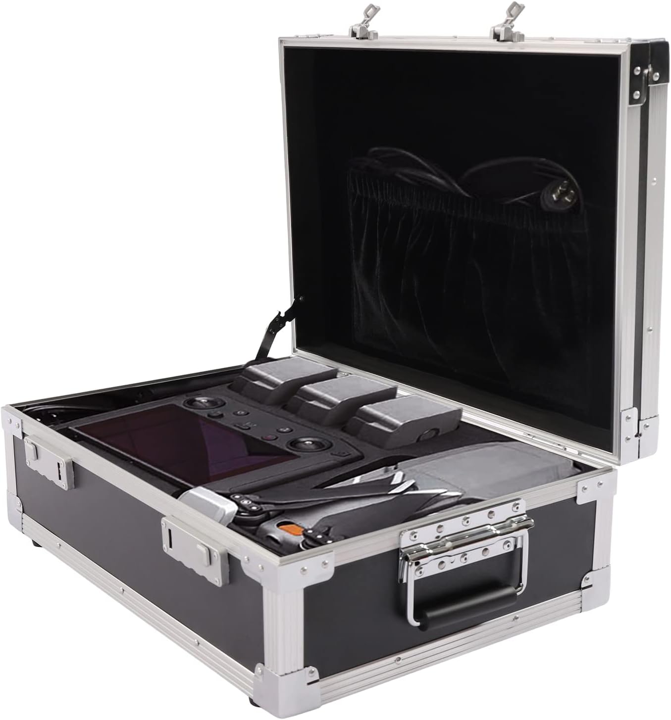 Locking Briefcase, Aluminum Safety Storage Trunk, Hardware Toolbox, Instrument