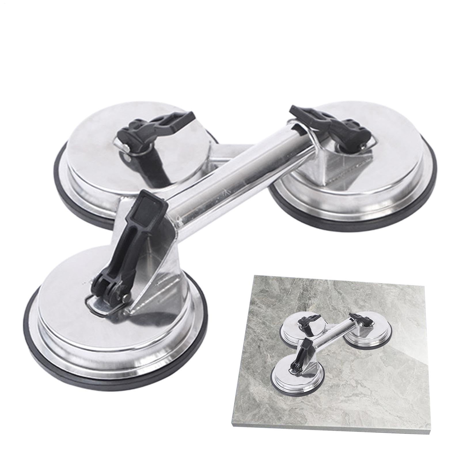 Ventouse pour carrelage Outils pour levage à vide robustes avec poignée | Ventouse de fenêtre Pour granit, panneau métallique, pare-brise, fenêtre, voiture, maison, appartements, construction