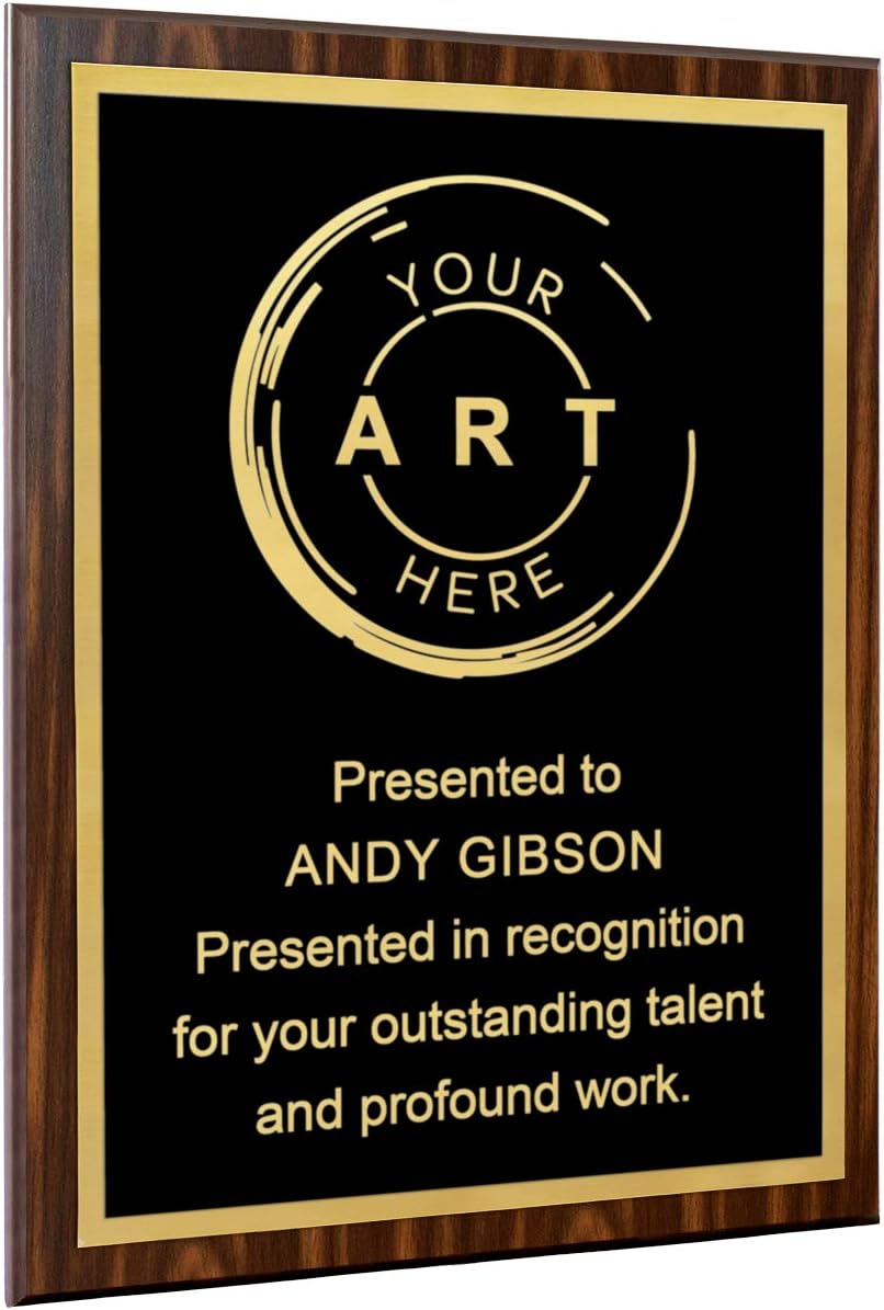 Personalized Engraved Plaques and Awards. Great for Retirement, Thank You, Military Recognition, Special Achievements, Memorials, Sports, School, and Corporate Awards : Office Products