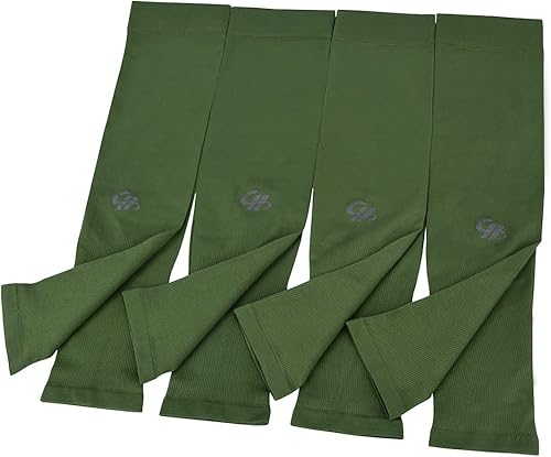Mangas de refrigeración para brazos con protección solar UV UPF 50+, 4pares para hombres y mujeres, ciclismo, golf, deportes al aire libre