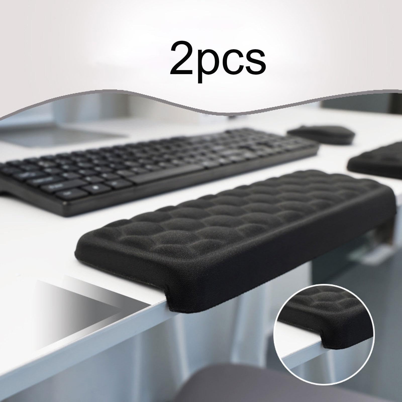 predolo 2 reposabrazos para escritorio, protectores de bordes, cojines suaves para antebrazos y, reposamuñecas para teclado y oficina, 11,81 x 4,13