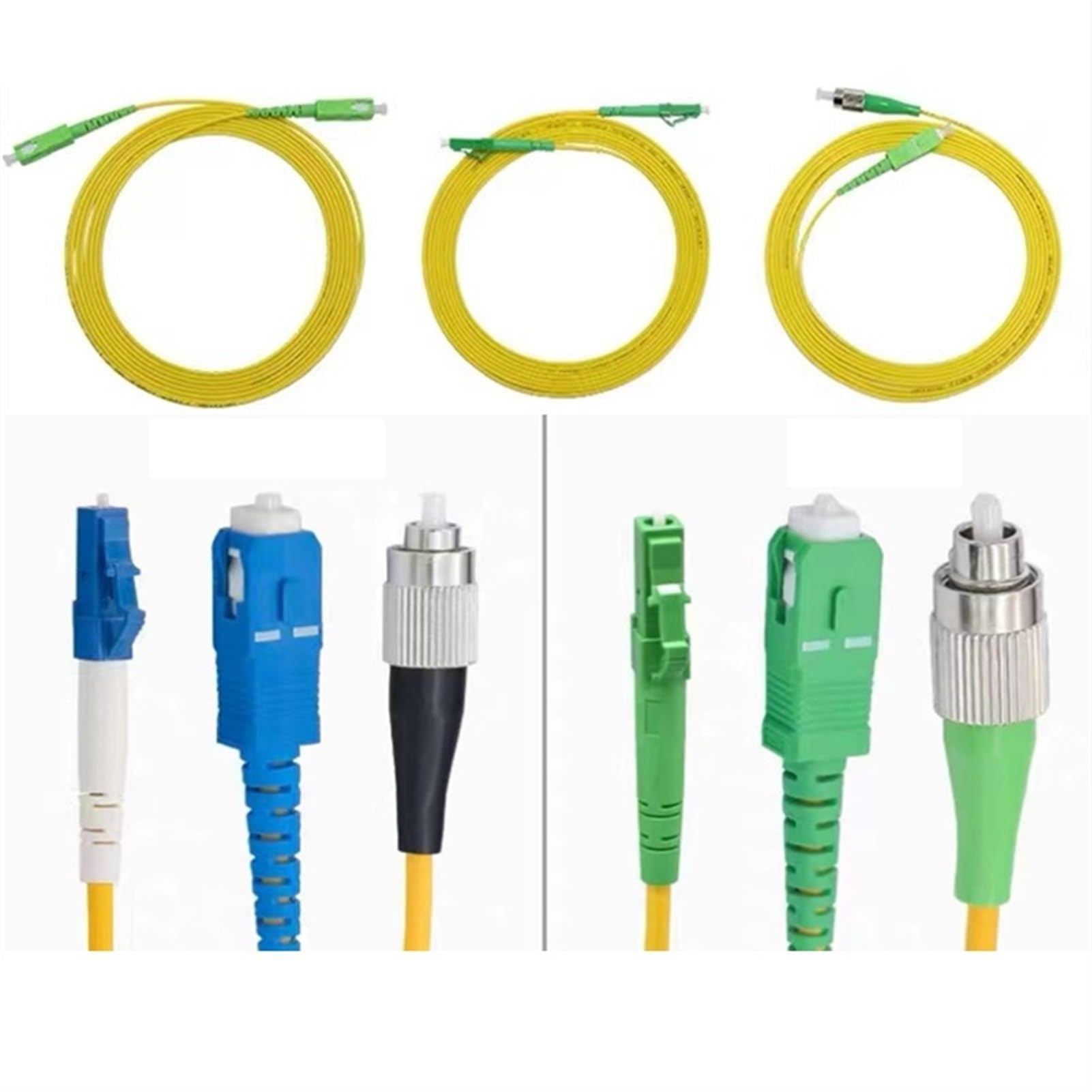 Cavalier de fibre optique LC-SC monomode simplex 1M pour raccordement boîtier FTTH