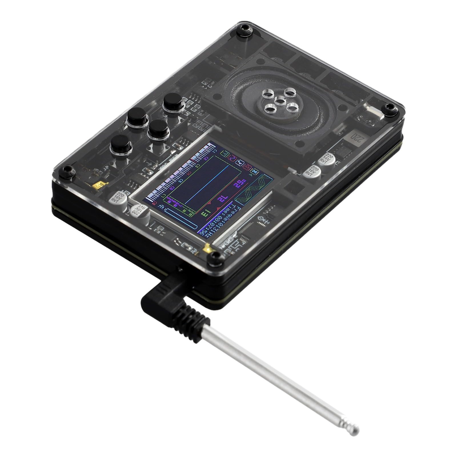 Mini-Theremin, elektronisches Instrument, kreatives Musikspielzeug, Farbbildschirm, 70 Stimmen, Typ-C, tragbar
