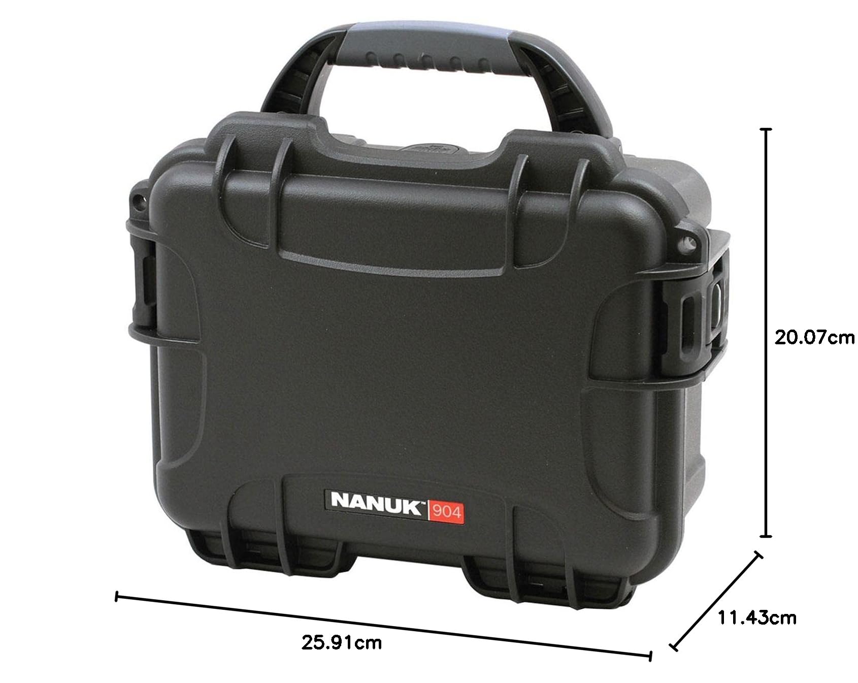 Nanuk 904 Wodoodporne twarde etui z wkładką piankową, czarne