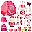 Meland Kids Camping Set for Girls - Camping Tent Toys for Girls Indoor Outdoor Pretend Play, Christmas Birthday Gift Idea for Toddler Girl Age 3,4,5,6 Year Old