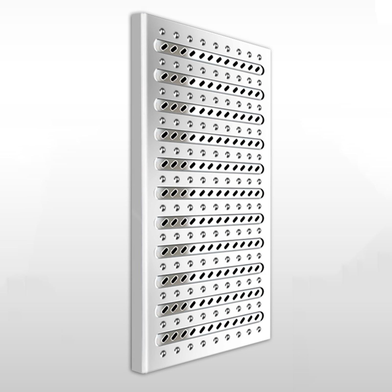 Grille de caniveau évacuation eau extérieur intérieur inox 58 x 30 cm