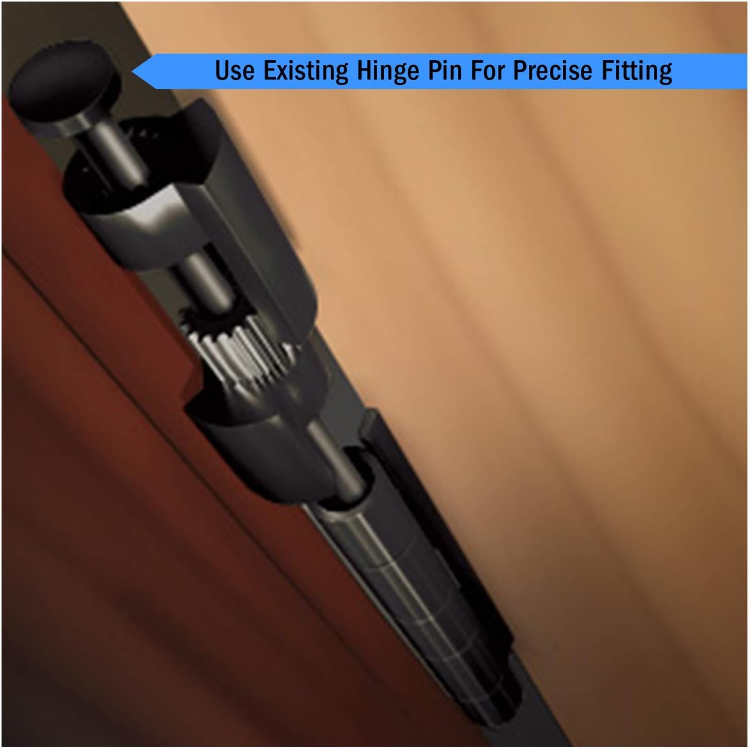 NUK3Y PRODUCTS K3 Door Saver 3 III Hinge Pin Stop for Residential Doors Fits All 3" to 4-1/2" Hinges (Oil Rubbed Bronze) - Image 3