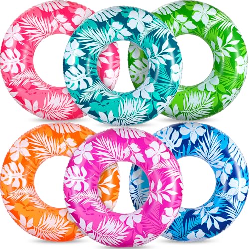 ShinyRelief 6 Pcs 42 Inch Pool Floats Tubes for Adults