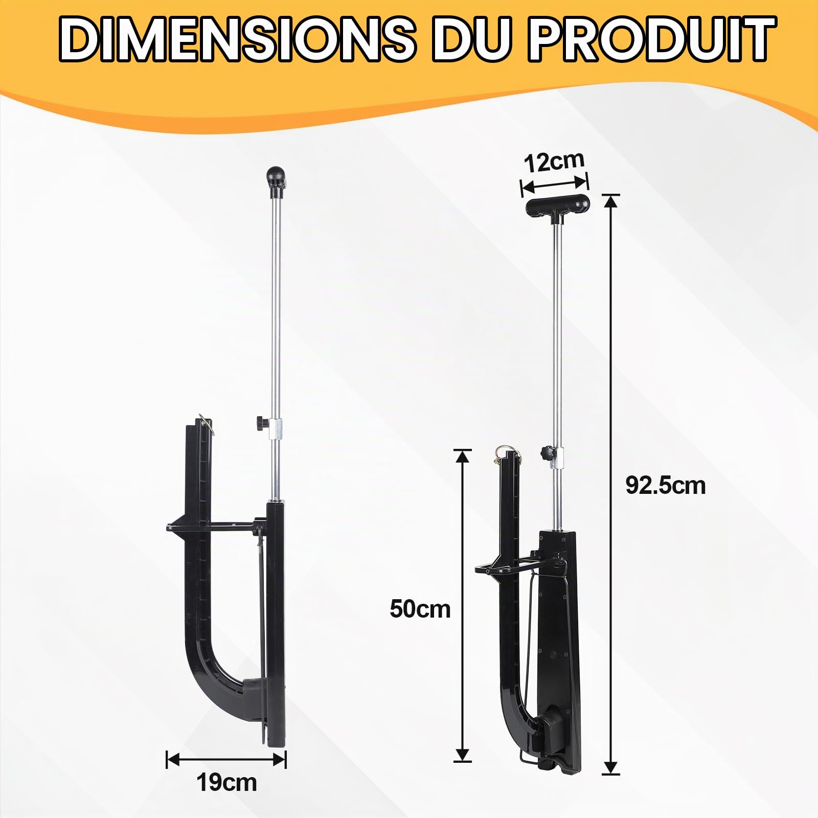 CPROSP Agrafeuse Plancher Chauffant Compatible avec Agrafes de 40-50 mm | Pour Tubes Plancher Chauffant 90 cm; Agrafeuse pour Chauffage au Sol pour Tubes Ø 14-20 mm