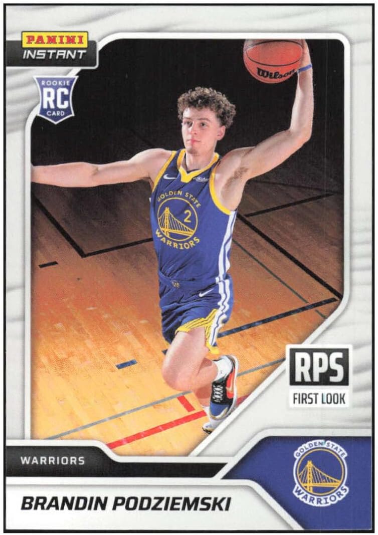 BRANDIN PODZIEMSKI RC 2023-24 Panini Instant RPS First Look ROOKIE /249#RPS-18 Warriors NM+-MT+ NBA Basketball