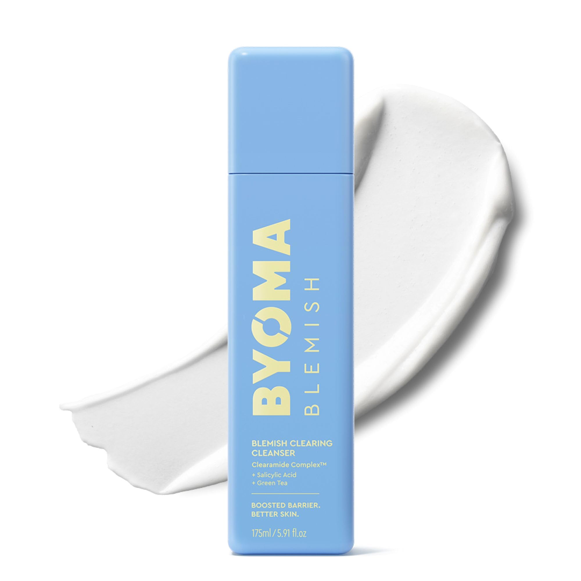 BYOMA Blemish Clearing Cleanser (175ml) For Acne-Prone Skin, Soothes and Hydrates, Reduces Post-Blemish Marks, Unclogs Pores with Salicylic Acid for Smooth, Healthy Skin