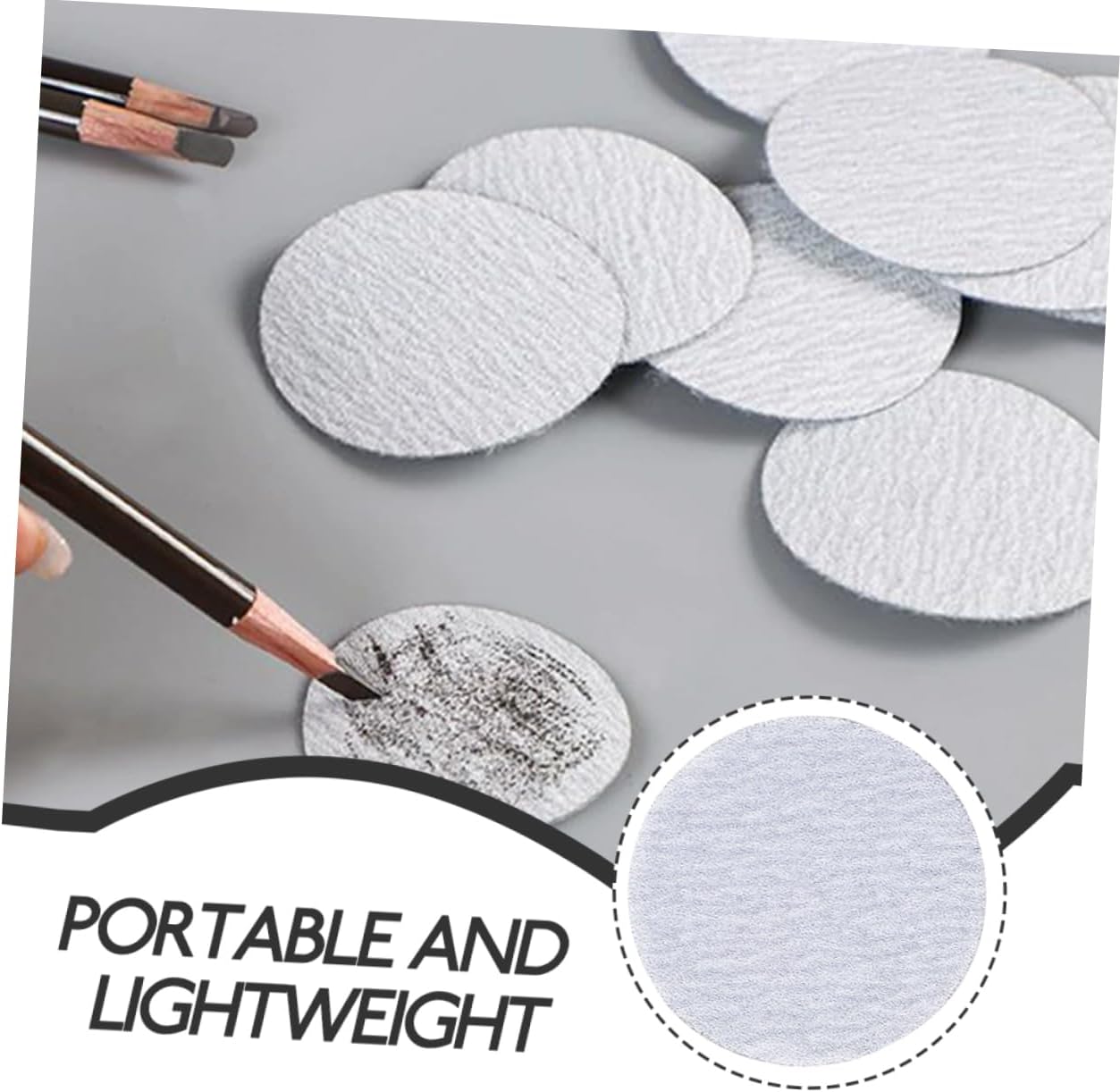 20pcs Eyebrow Pencil Sharpener Sandpaper Pads for Precise Makeup Multi-Functional Tool for Eyeliner Nail Polishing Art Pencils Fine Sandpaper for Accurate Sharpening