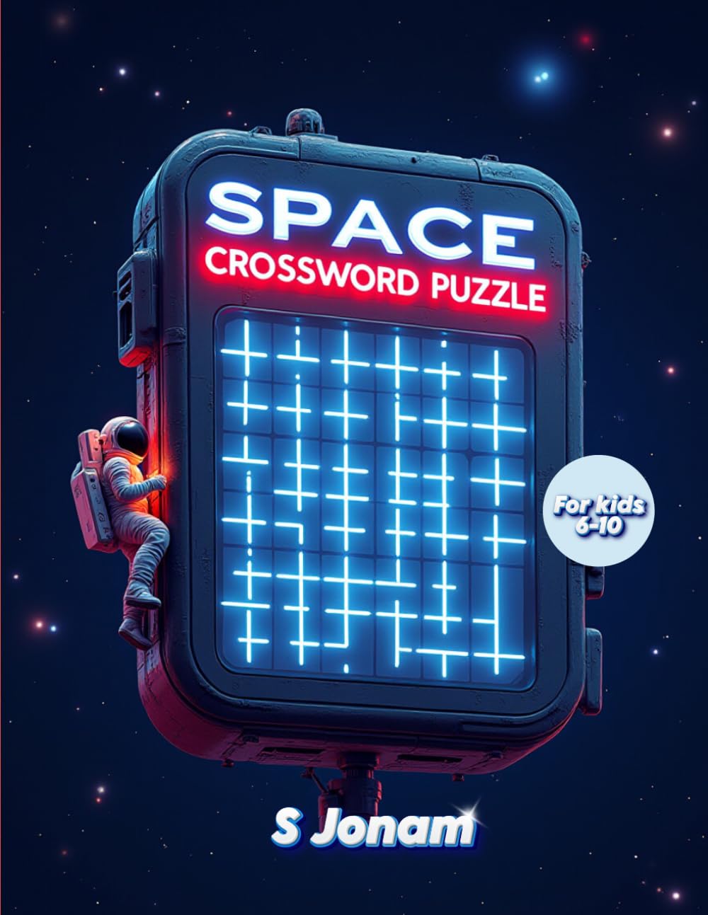 Space Crossword Puzzle Book: Fun Space Word Puzzles with Pictures | Easy Brain Games to Boost Vocabulary, Spelling and Thinking Skills for Kids Ages 6–10