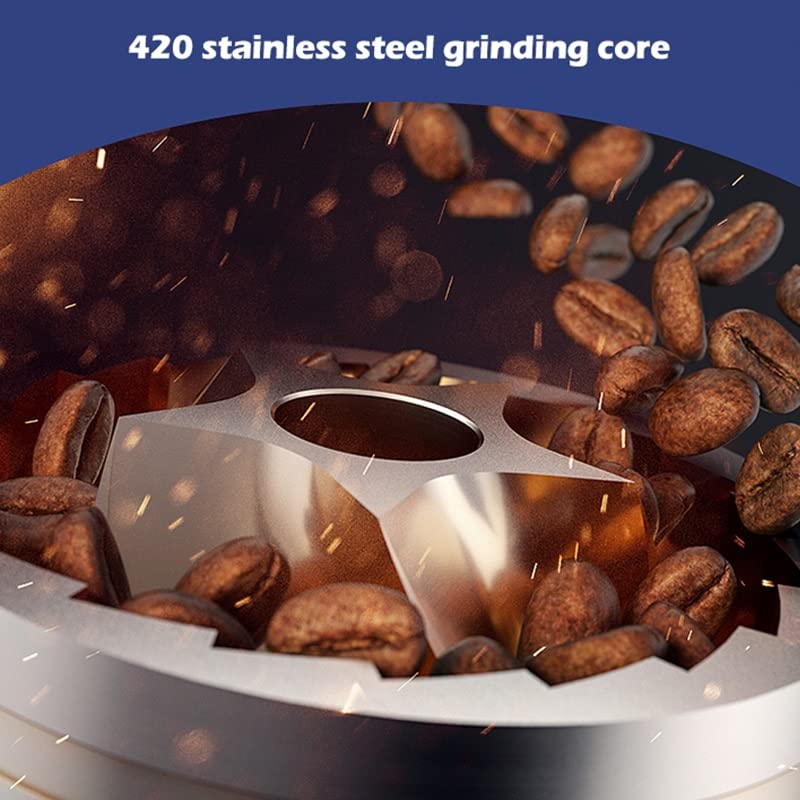 XinQt Kaffeemühle tragbare hochwertige Mühle mit doppelter Lagerpositionierung (Color : Green) – Bild 8