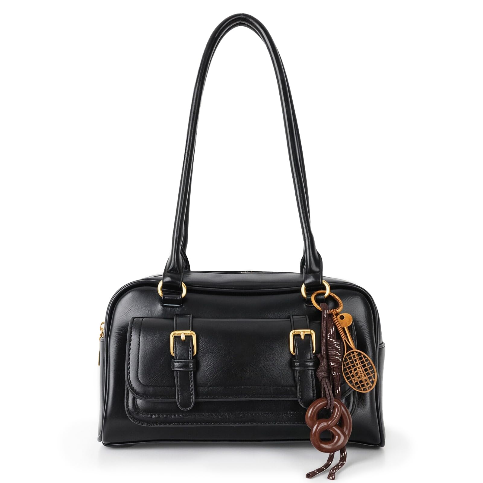 Bolso de Hombro para Mujer Y2K de Moda Bolso de Mano Cuero Vegano Bolso Hobo Bolso de Compras Elegante Bolsos Y2K Vintage para Conciertos Trabajo Diario