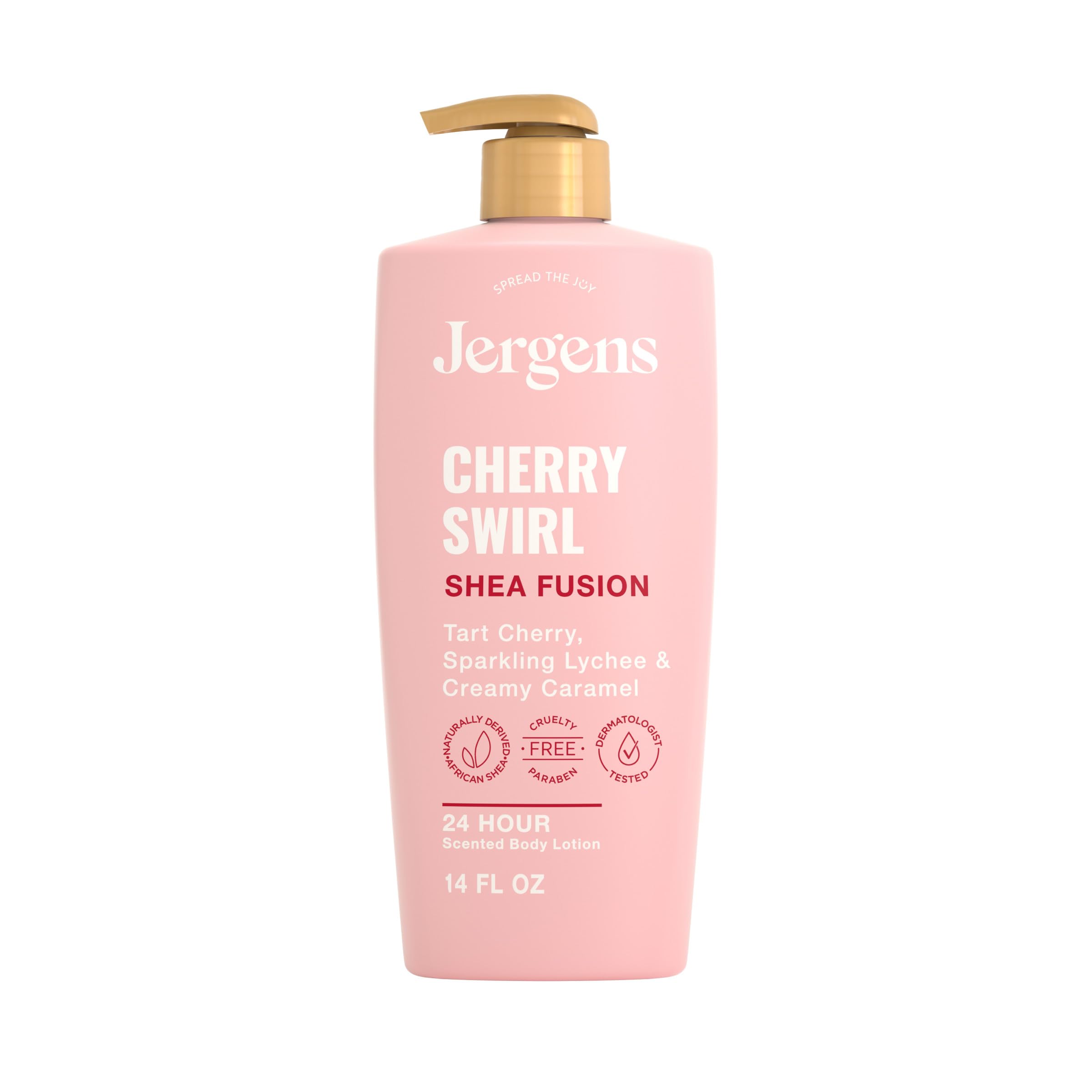 $7.xx New Jergens Shea Fusion Cherry Swirl Body Lotion, Dry Skin, 14 fl oz — beauty deal on Shopping With Noya