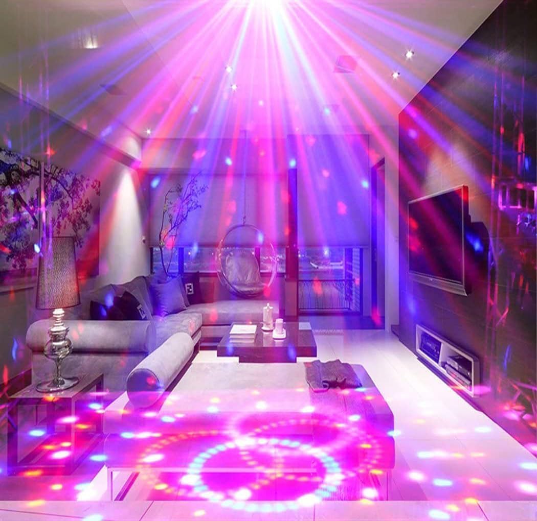 Sfera Disco LED RGB YoKen – Luce Da Palco Con Effetti Rotanti E Telecomando – Per Feste, Matrimoni, DJ