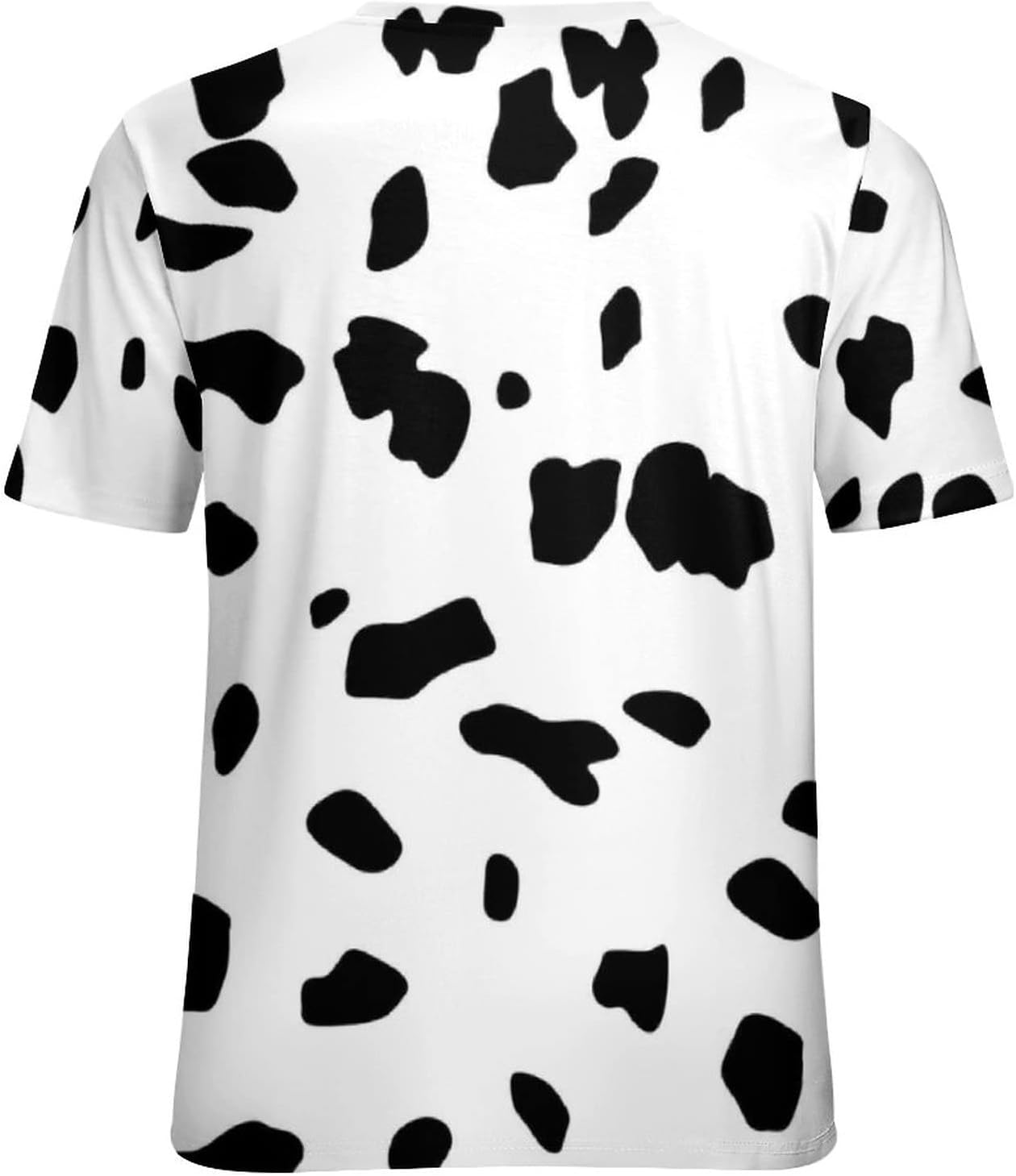 Bagea-Ka Dalmatian Dog Print Womens Graphic Printed T-Shirt Short Sleeve Casual Tees Tops - Image 5