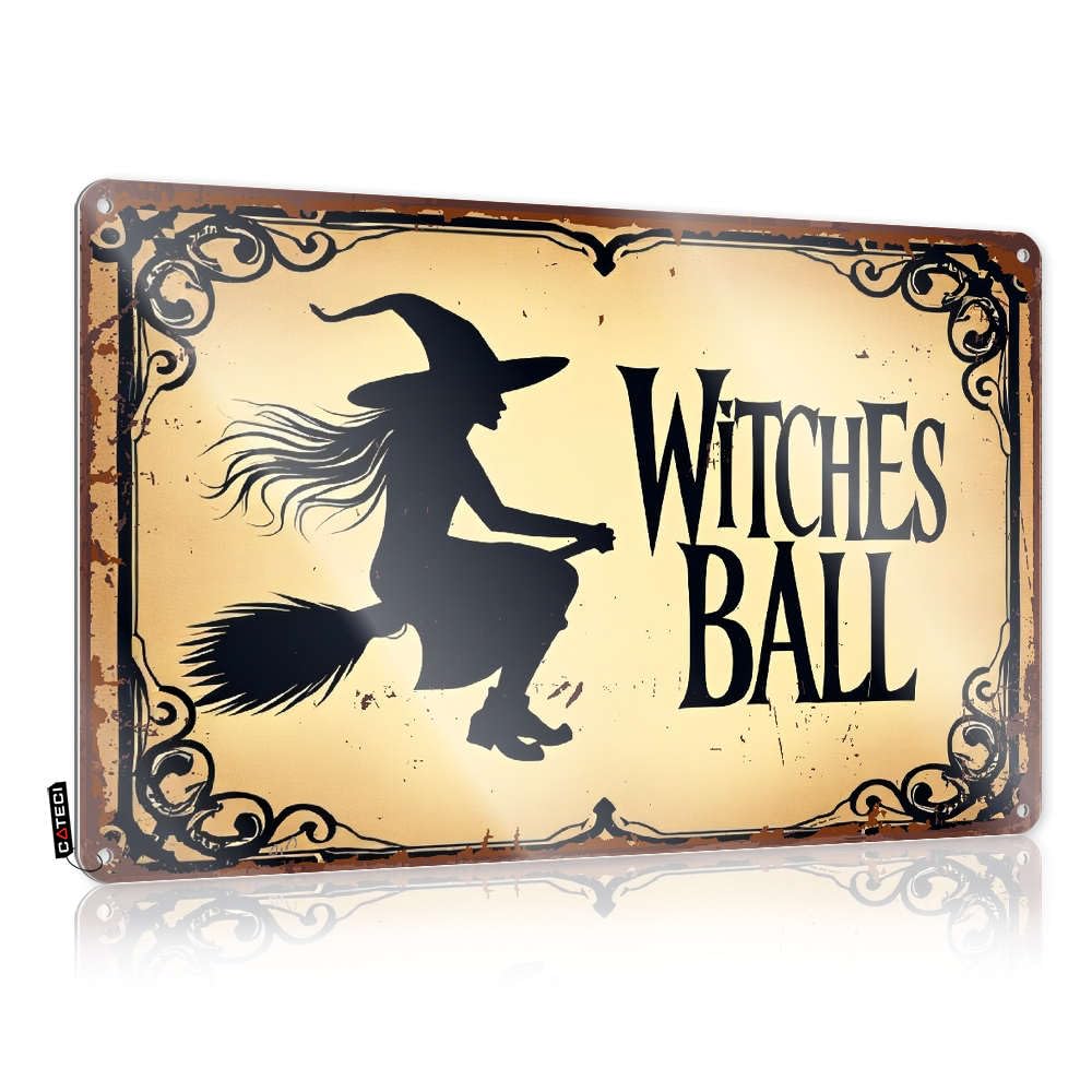 Clock Decoration Gifts | Witches Ball Halloween Party Invitation Classy Garage Bar Decoration(30X40CM)