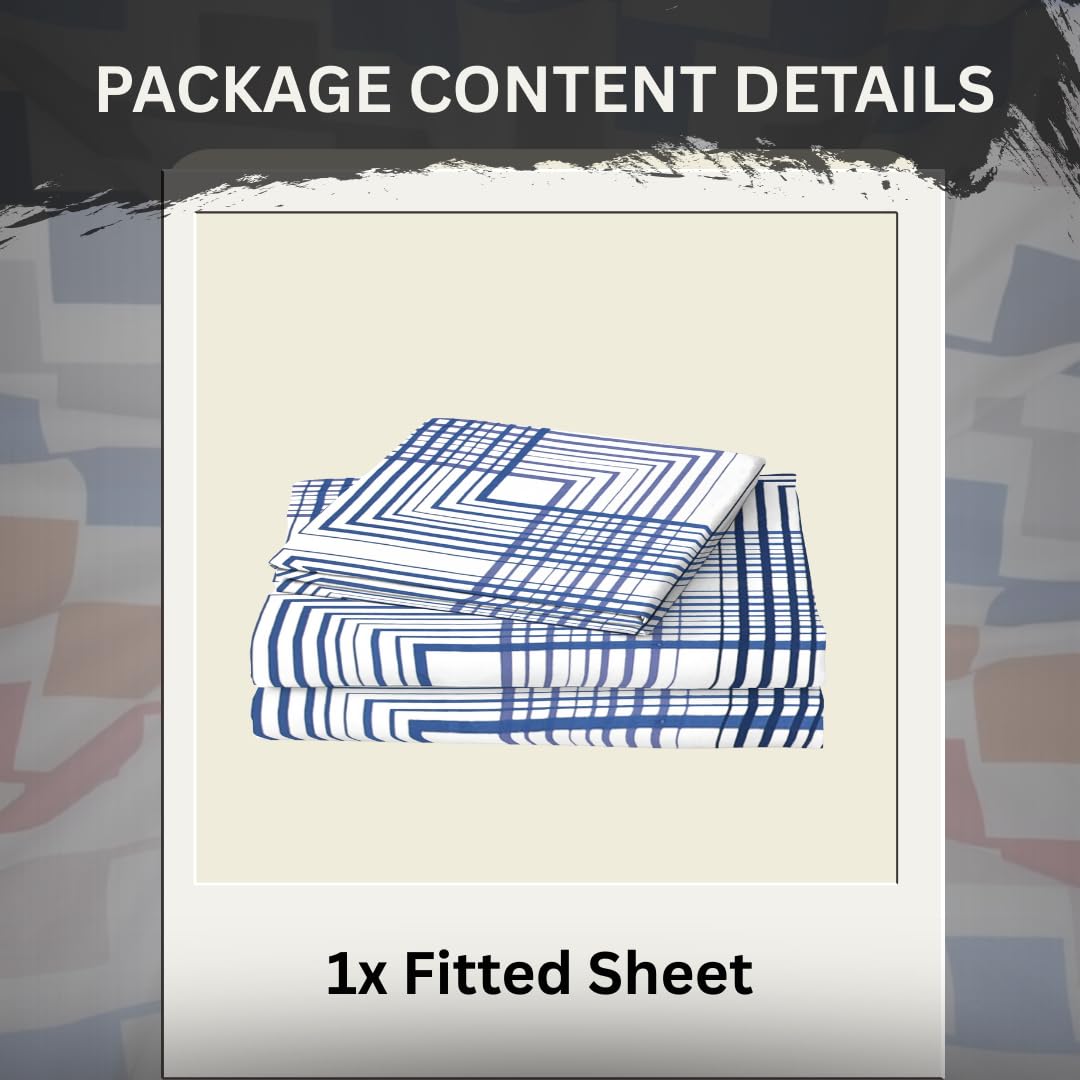 EverSoft Bedding 1PCS Floral Fitted Sheet Single Size Extra Deep 35cm Pocket Soft Breathable Printed Mattress Cover - Image 2