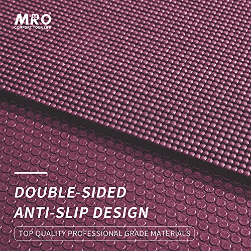 Premium Large Yoga Mat 9'X6'X9Mm, Extra Wide And Thick Exercise Mats For Home Gym Workout, Move Freedom, Non-Slip, Soft For Women And Men Fitness, Eco-Friendly, Barefoot Only,108" X 72" (Purple) #TOP1
