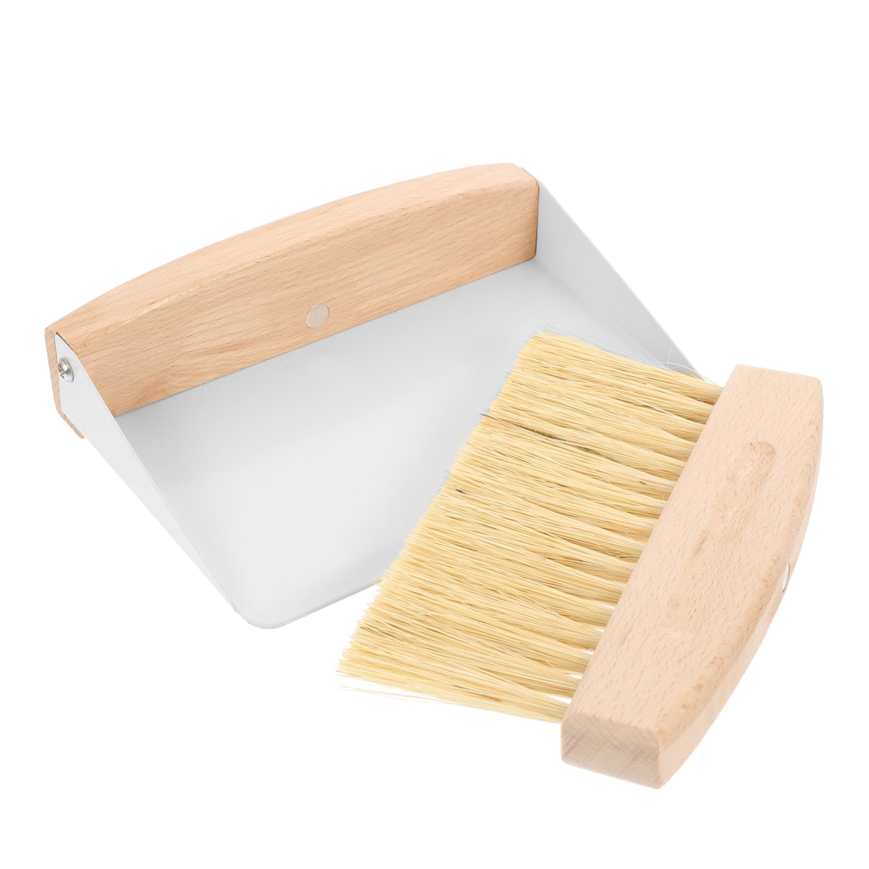 ULDIGI 1 Set Small Broom Dustpan Computer Cleaner Kit Organizer Drawer Desktop Cleaning Supplies Espresso Shots Table Brush Multi-Function Small Broom Portable Drawers Car Air White Beech