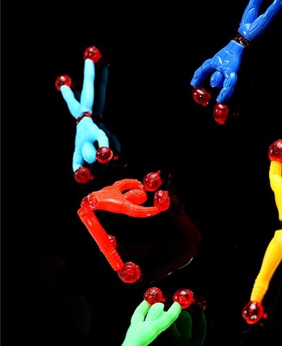 Miniatura 7 de PowerTRC 72 piezas de rastreador de ventana para hombre, juguetes adhesivos para escalar la pared, novedosos juguetes adhesivos elásticos para