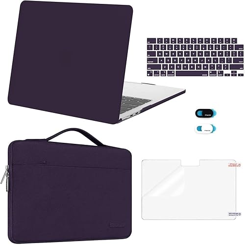 Miniatura 9 de MOSISO Funda compatible con MacBook Air de 13 pulgadas 2025 2024 2023 2022 M4 A3240 M3 A3113 M2 A2681, Carcasa Rígida y Funda de Manga y Protector