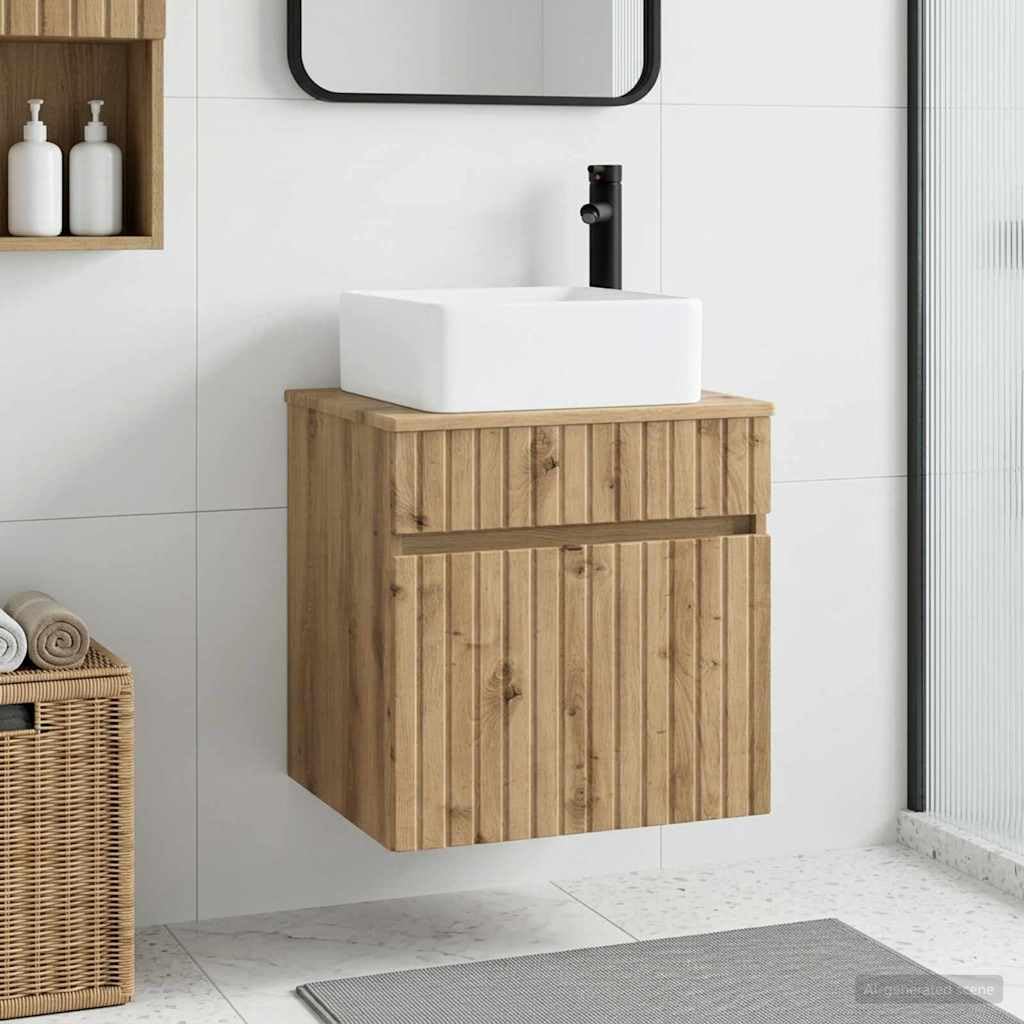 Mobile Lavabo Sospeso da Bagno Rovere Artigianale 49x41x63cm