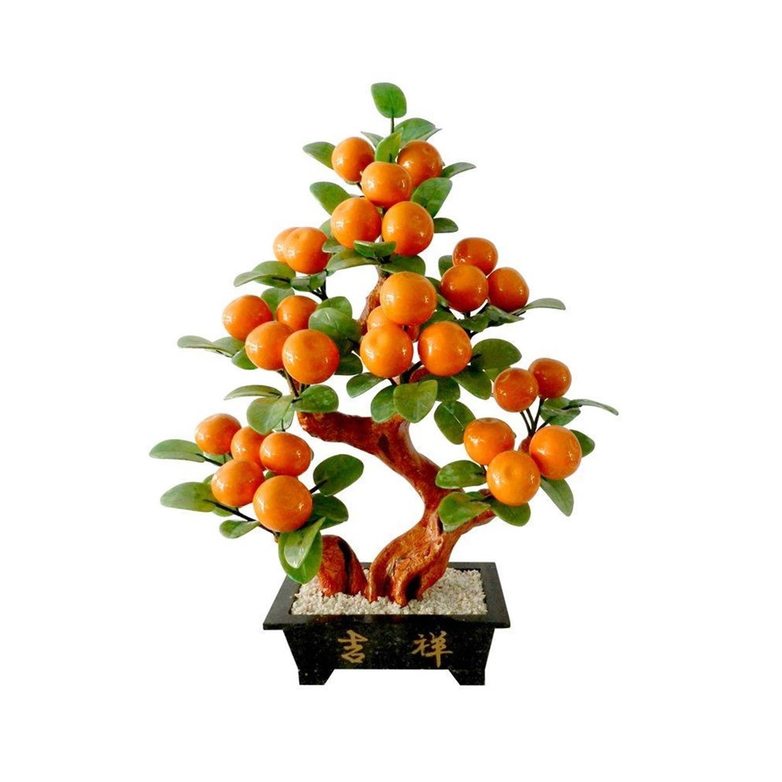 Bonsaï Artificiel Plante en Pot de SimulationTree, Plante Verte Artificielle d'arbre sculpté par Jade for Le Bureau à Domicile