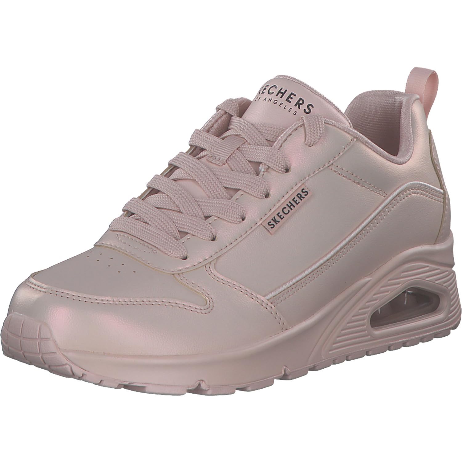 SKECHERS Sneaker UNO-GALACTIC GAL Damen, Gr. 39, rosa, Lederimitat, metallic, schimmernd