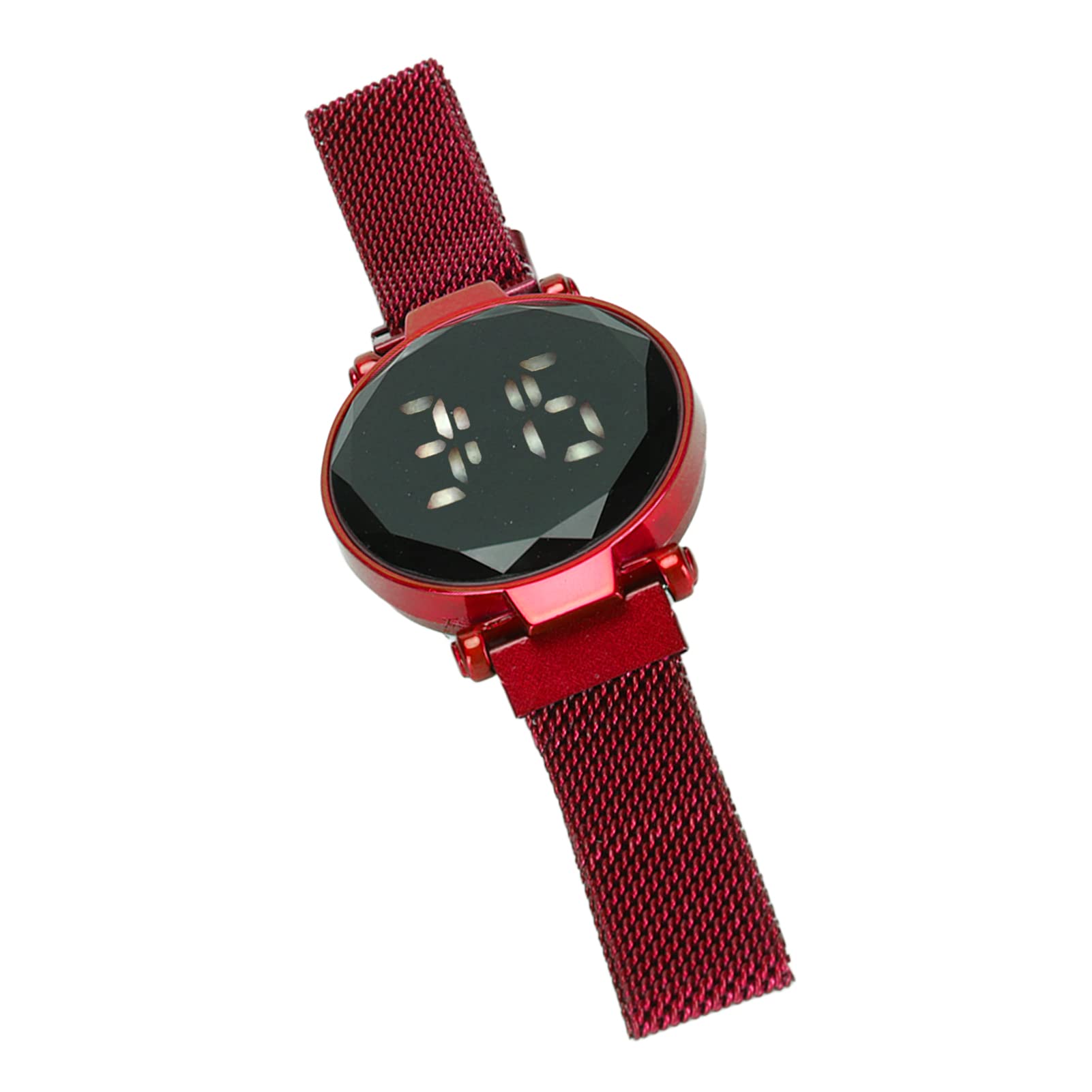 Cocoarm Reloj LED Redondo, Material de Aleación, Pantalla Táctil Grande, Diseño de Moda para Mujeres, Adolescentes y Niñas