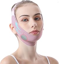 Reusable Double Chin Band, V-Shaped Chin Band, Face Lift Belt for Women, Adjustable Graphene Face Lift Belt (Purple)